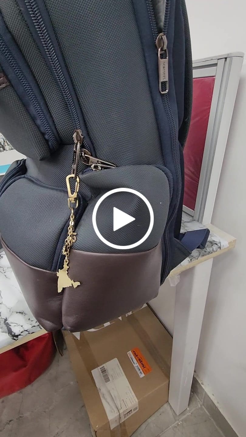 Customer video review of Bag Charm India Map