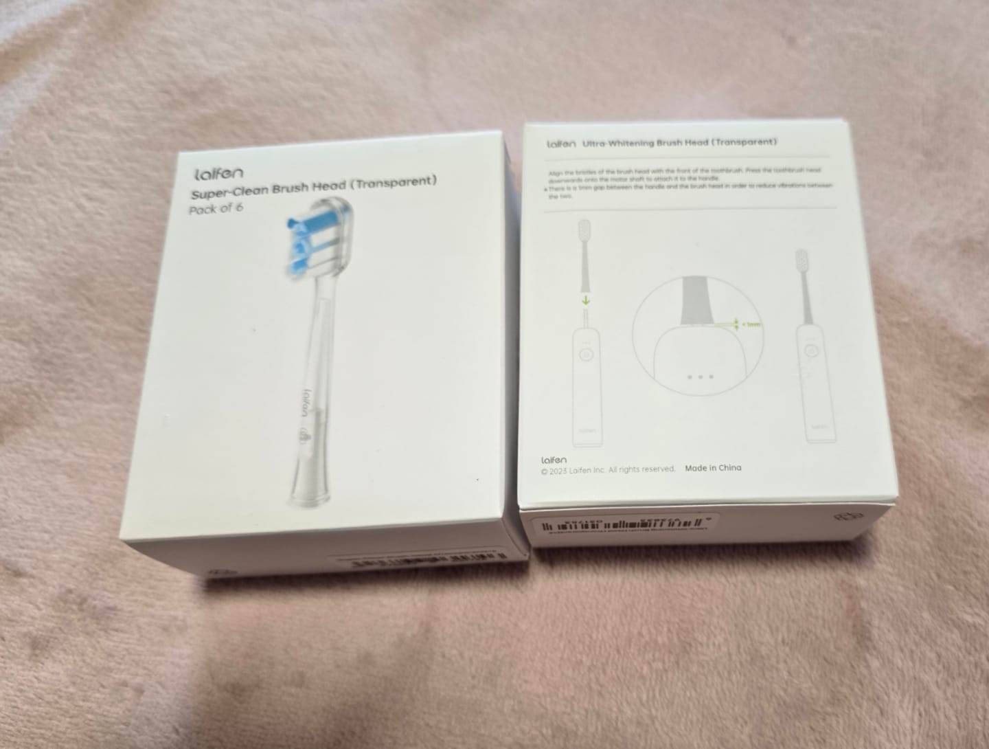 Customer photo review of Laifen Wave toothbrush heads 6-pack