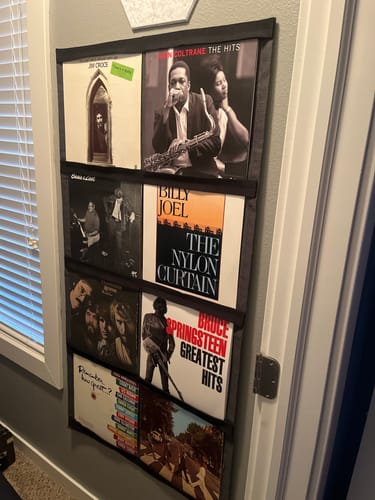 Customer photo review of 12" Vinyl Record Display Frame - LP Wall Storage