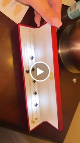 Customer video review of *NEW* 14k Black Clover Necklace + Bracelet Set JTJ™