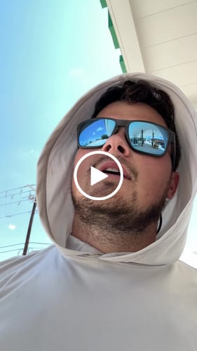 Customer video review of Custom Hooded UPF Shirt