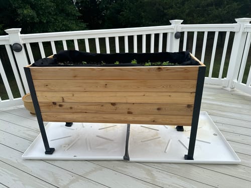 Customer photo review of 18" x 48" Raised Garden Bed