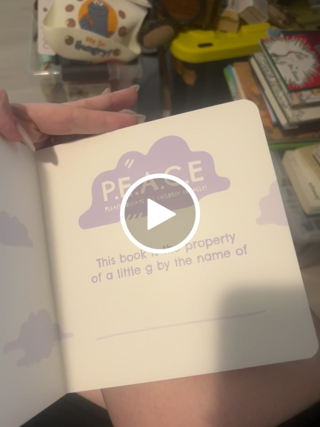 Customer video review of "123's for the Little g's" Board Book