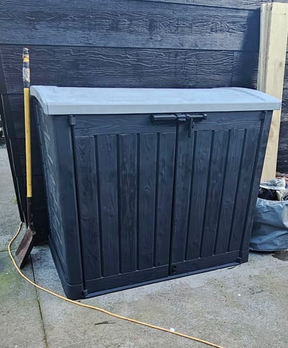 Customer photo review of Store It Out Arc - Grey/Black