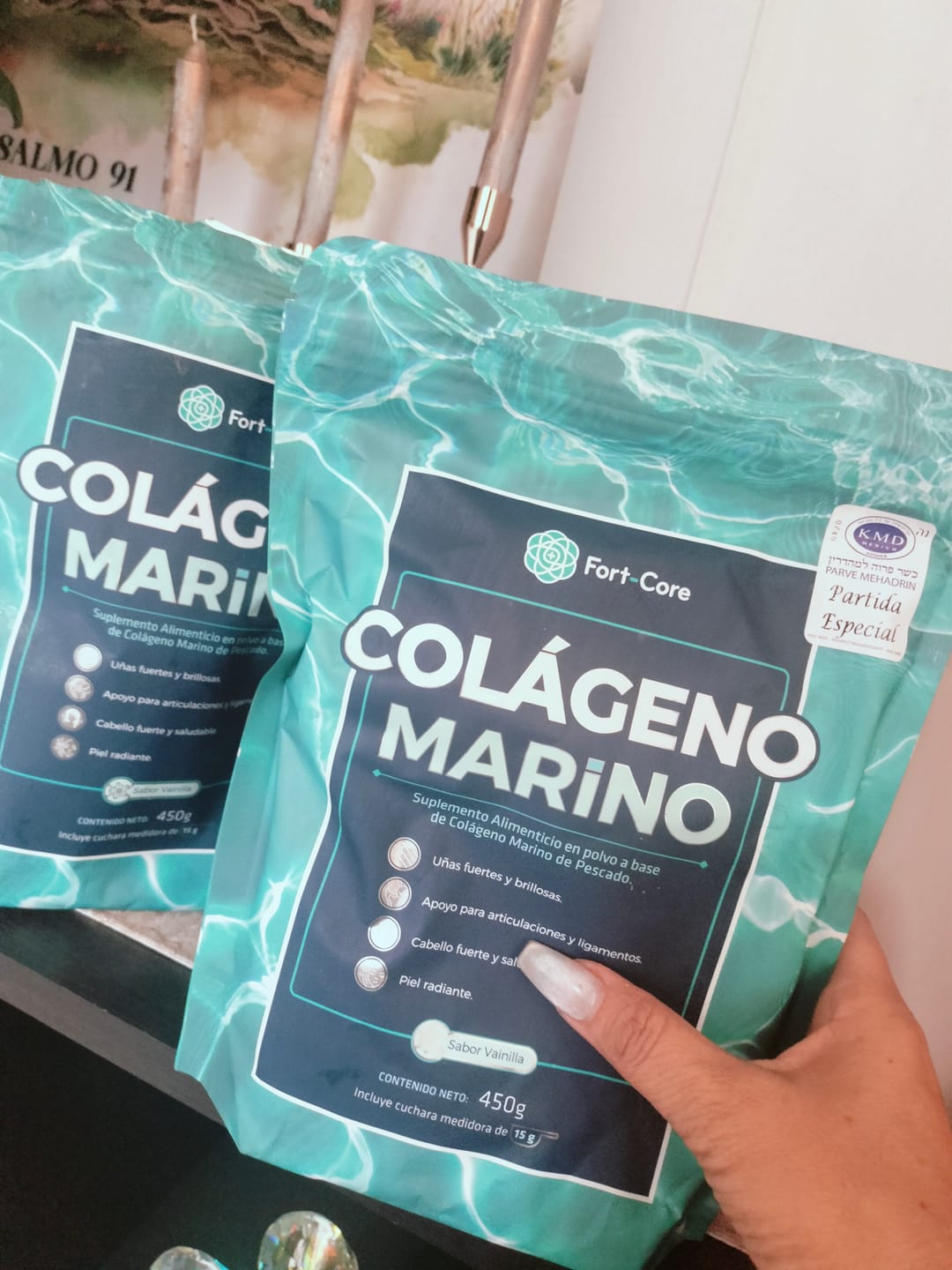 Customer photo review of Colágeno marino fort - core