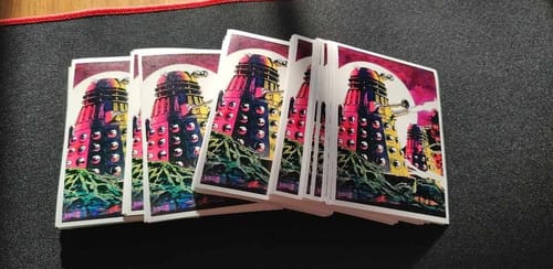 Customer photo review of Custom Card Sleeves