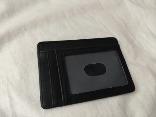 Customer photo review of StormShield Leather AirTag Wallet
