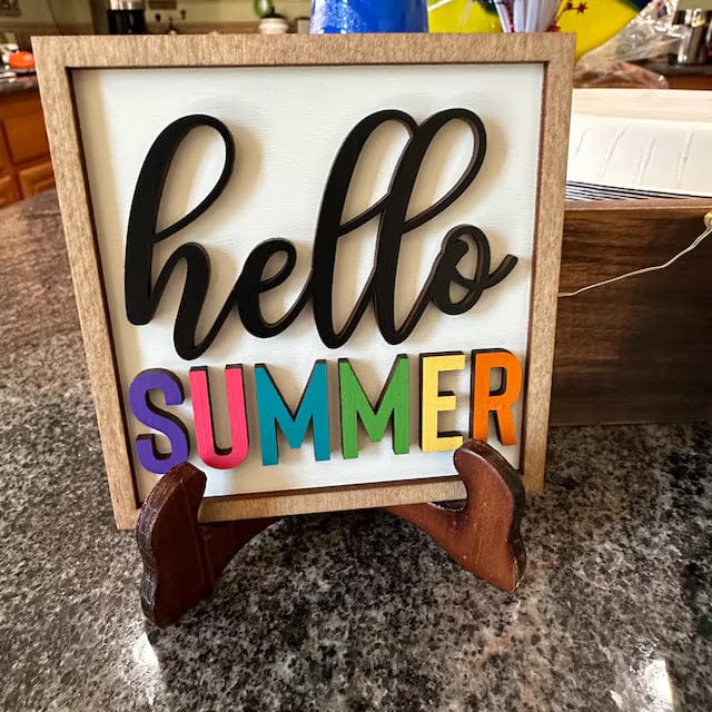 Customer photo review of Pool/Summer Themed Tiered Tray Decor Bundle