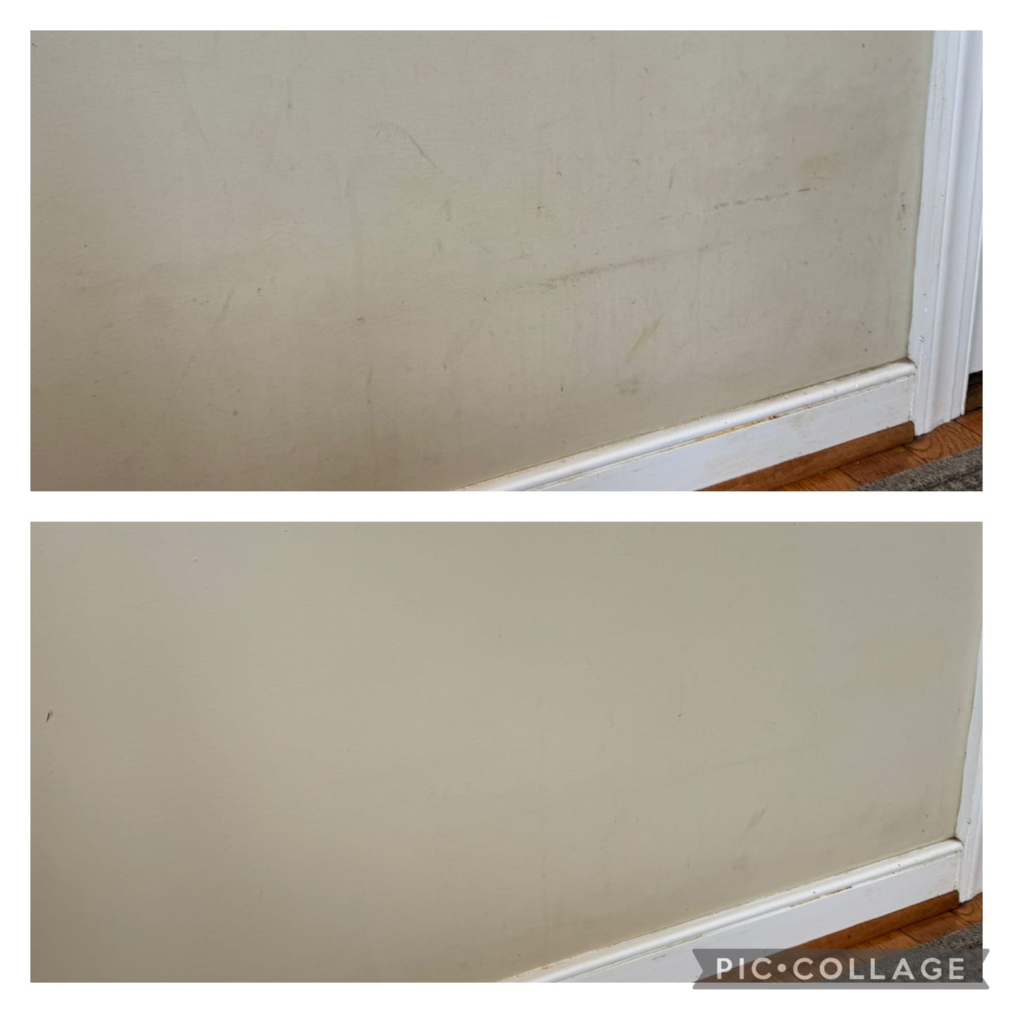 Customer photo review of 5 Minute CleanWalls Bundle (CleanWalls Tool, Spray, & Baseboard Duster)