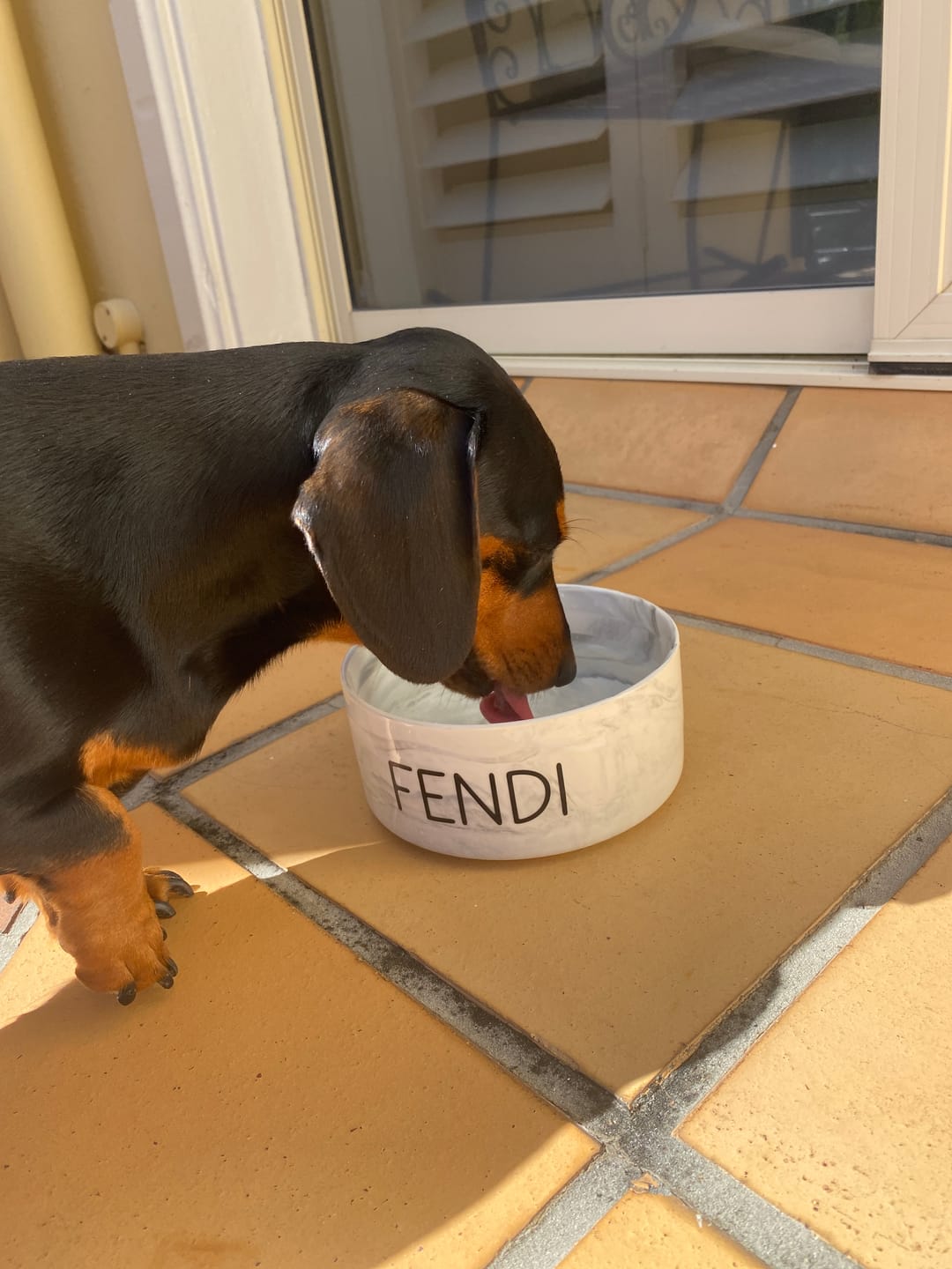 Customer photo review of Personalised Ceramic Marble Bowl