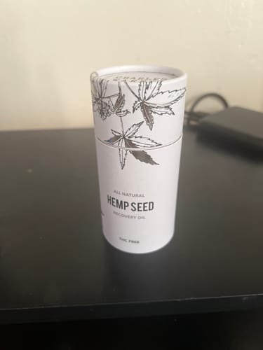 Customer photo review of Hemp Seed Recovery Oil
