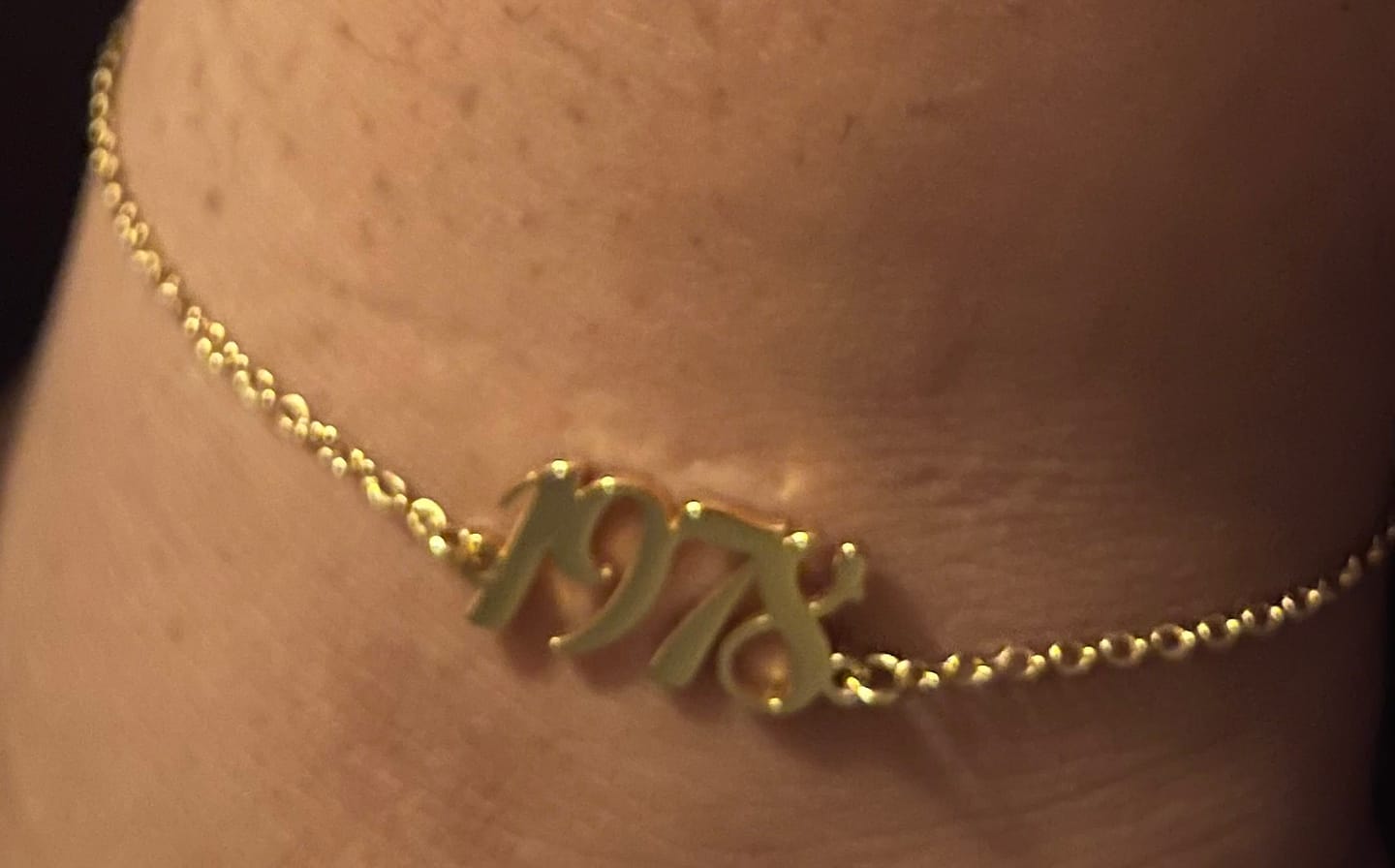 Customer photo review of Year Anklet
