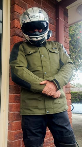 Customer photo review of 'Tallarook' Gen 2 | Waterproof Motorbike ADV Jacket | 1000D Cordura