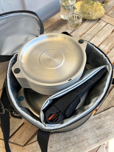 Customer photo review of Magware - Magnetic Bowls / Plates / Cutlery Family Set (35 PCS)