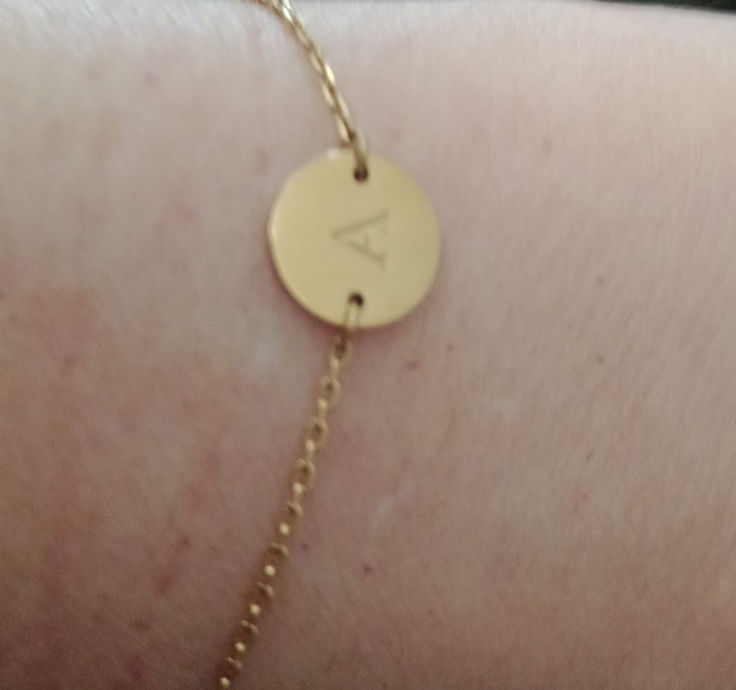Customer photo review of "Initial" Bracelet