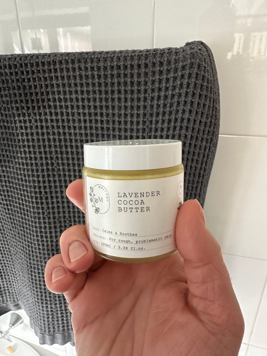 Customer photo review of Lavender Cocoa Butter