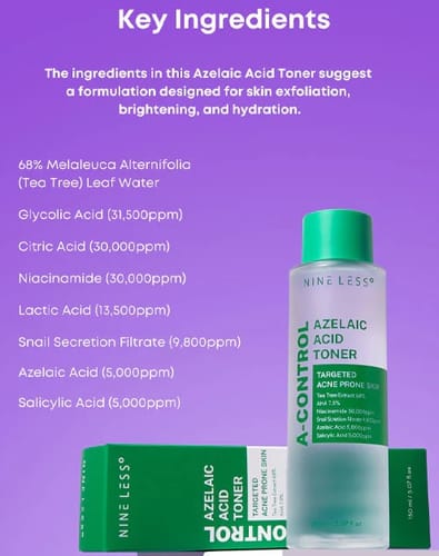 Customer photo review of A-control Azelaic Acid Toner
