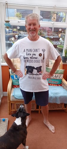 Customer photo review of Beer & Woof - Personalised T-Shirt