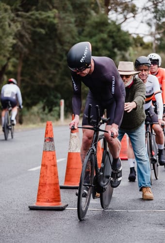 Customer photo review of The Wing Time Trial Helmet