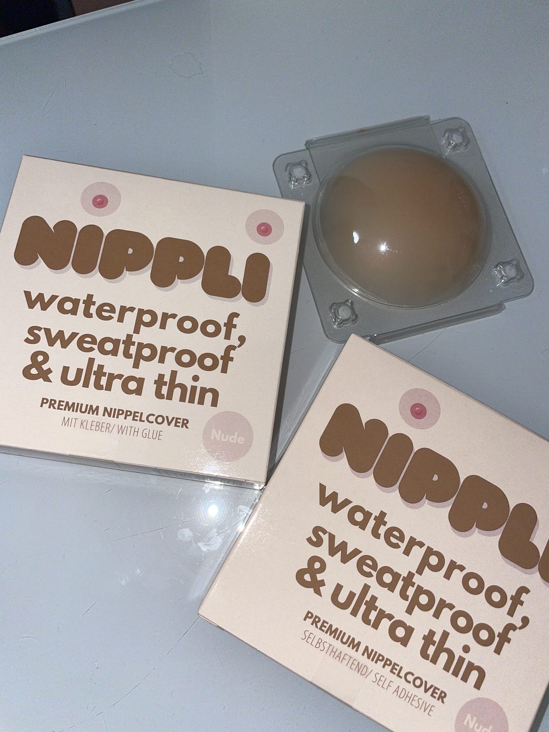 Customer photo review of 4er Mix Pack Nippelcover selbsthaftend + mit Kleber