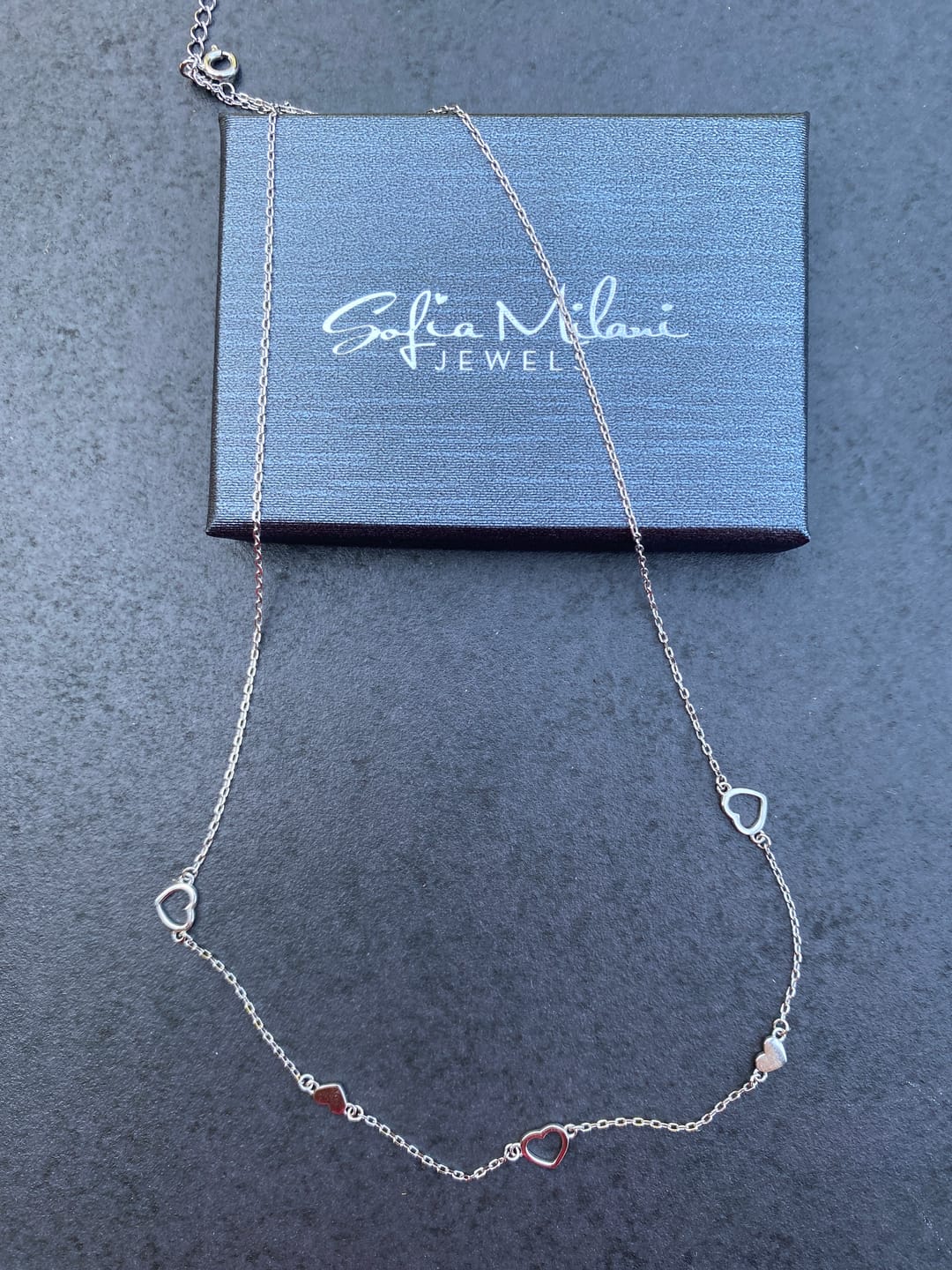 Customer photo review of Herz Halskette in 925 Silber