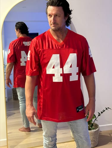 Customer photo review of Forest Gump Alabama Football Jersey