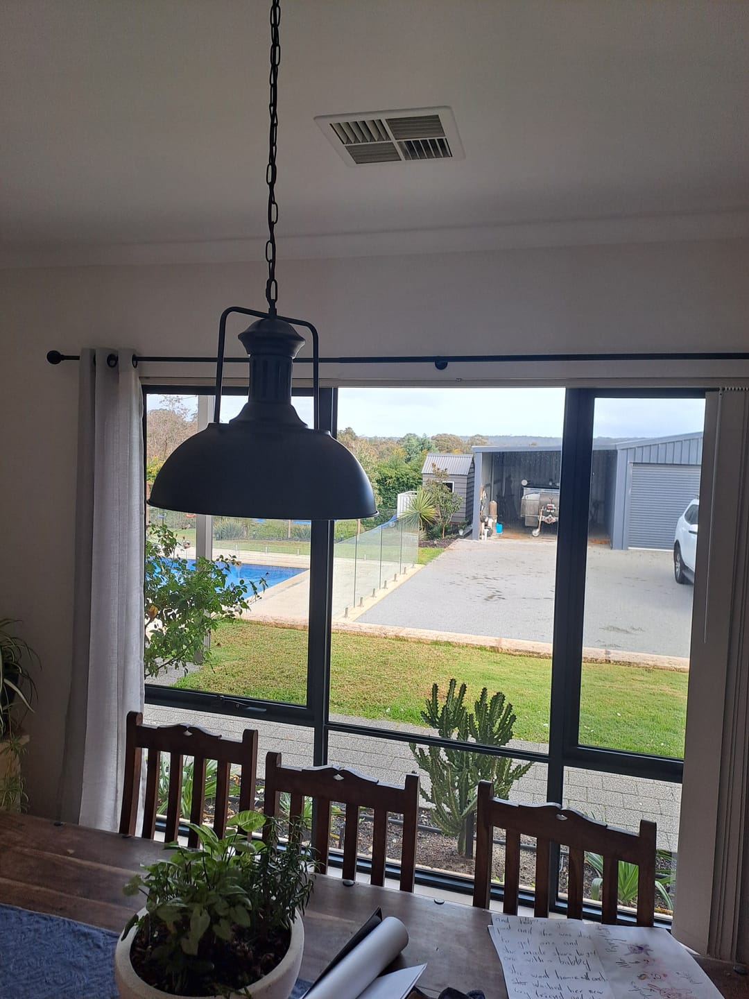 Customer photo review of Modern Industrial Single Dome Light