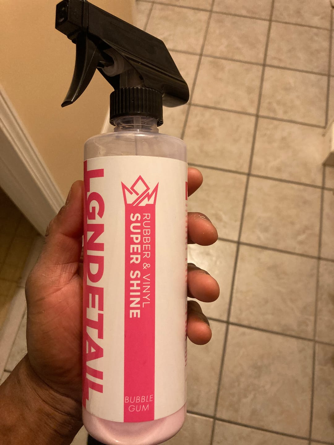 Customer photo review of Rubber & Vinyl Super Shine