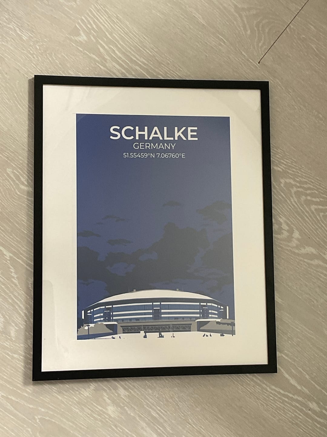 Customer photo review of Stadion Illustration Poster Schalke
