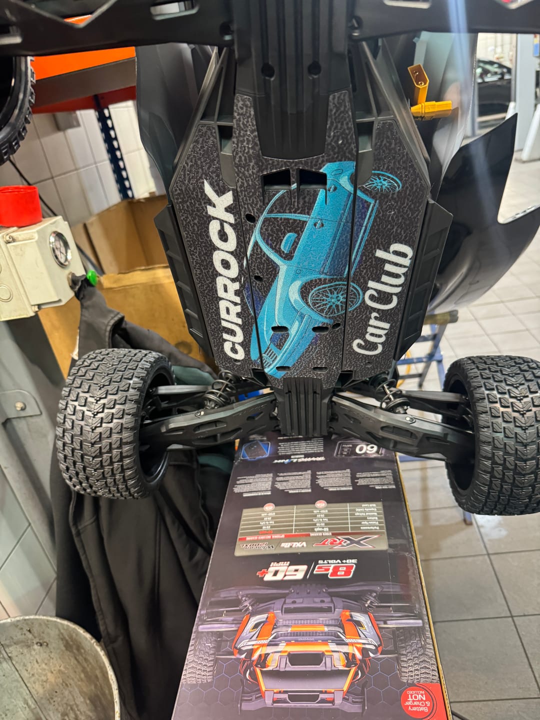 Customer photo review of XRT compatible "CREATE YOUR OWN SKIN" chassis protector skin