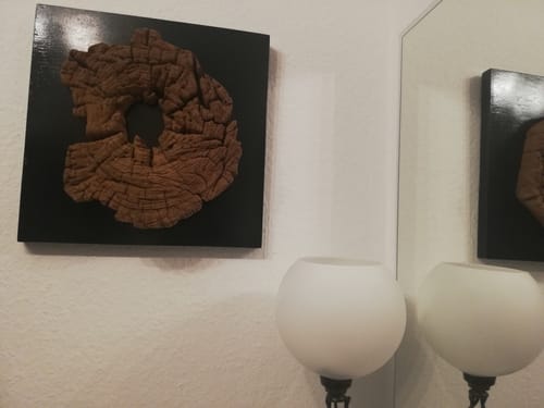 Customer photo review of Holz Wand Deko GENTA 40 cm x 40 cm