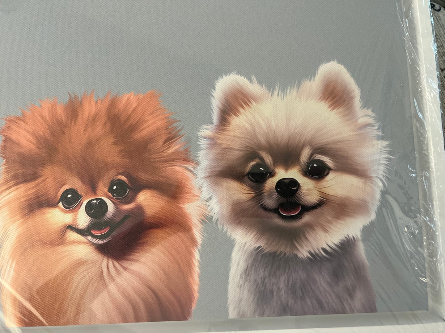 Customer photo review of Custom Pet Portrait - 2 Pet