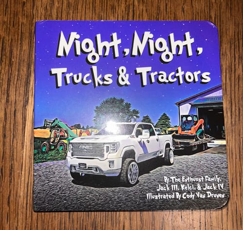 Customer photo review of NIGHT NIGHT TRUCKS & TRACTORS CHILDREN'S BOOK