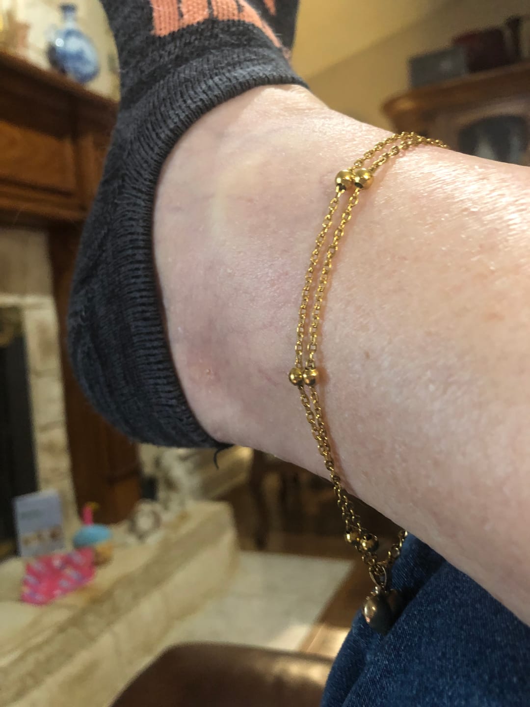 Customer photo review of Double Layer Beaded Bracelet