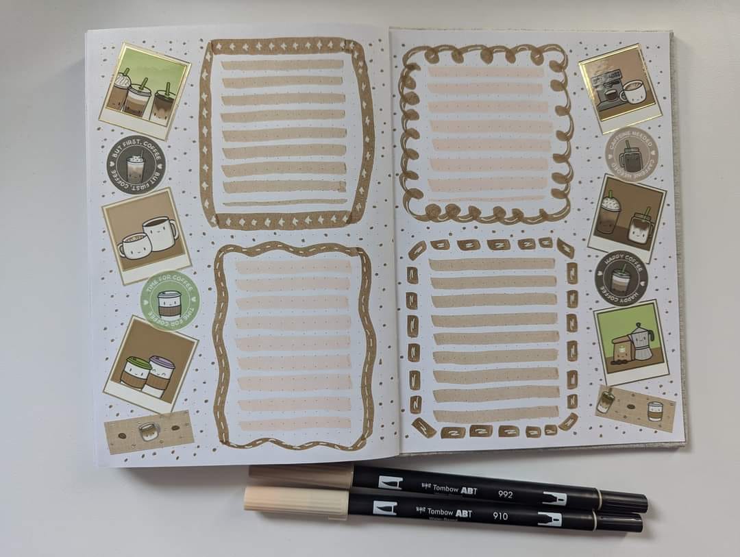 Customer photo review of Coffee Lovers Variety Sticker Pack