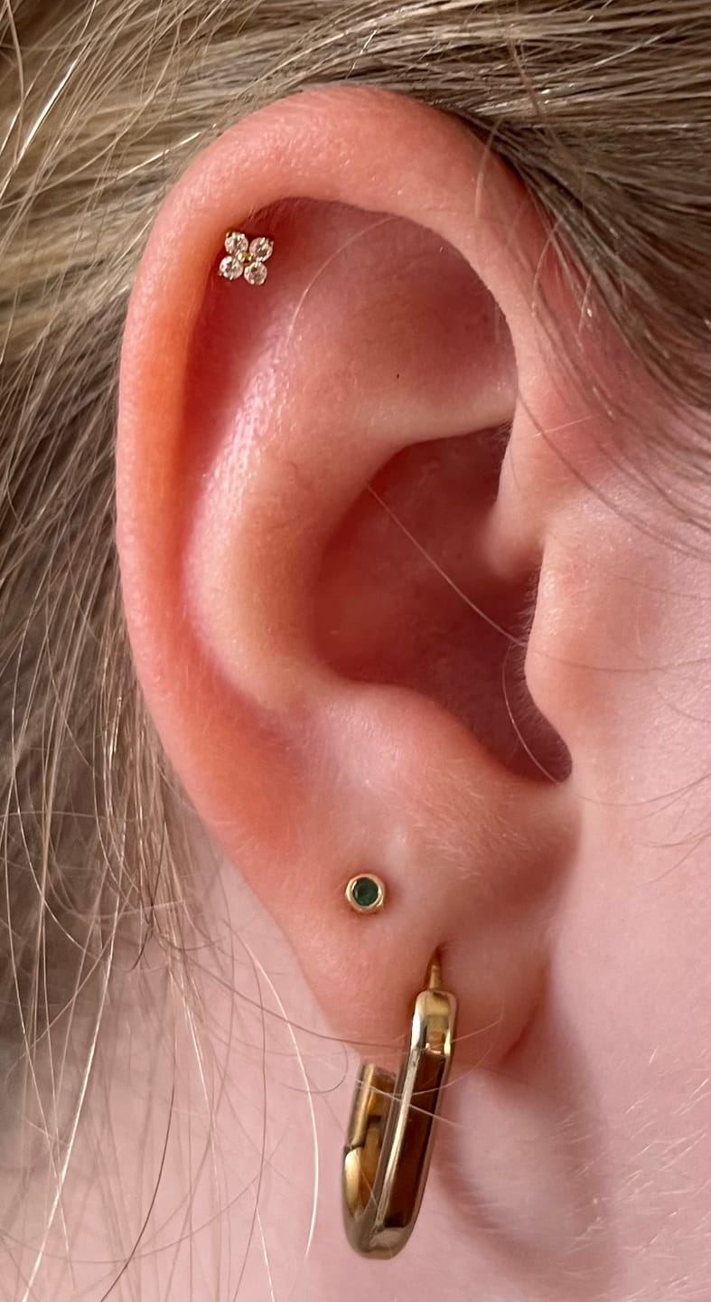 Customer photo review of Cute Four Piercing | Titan