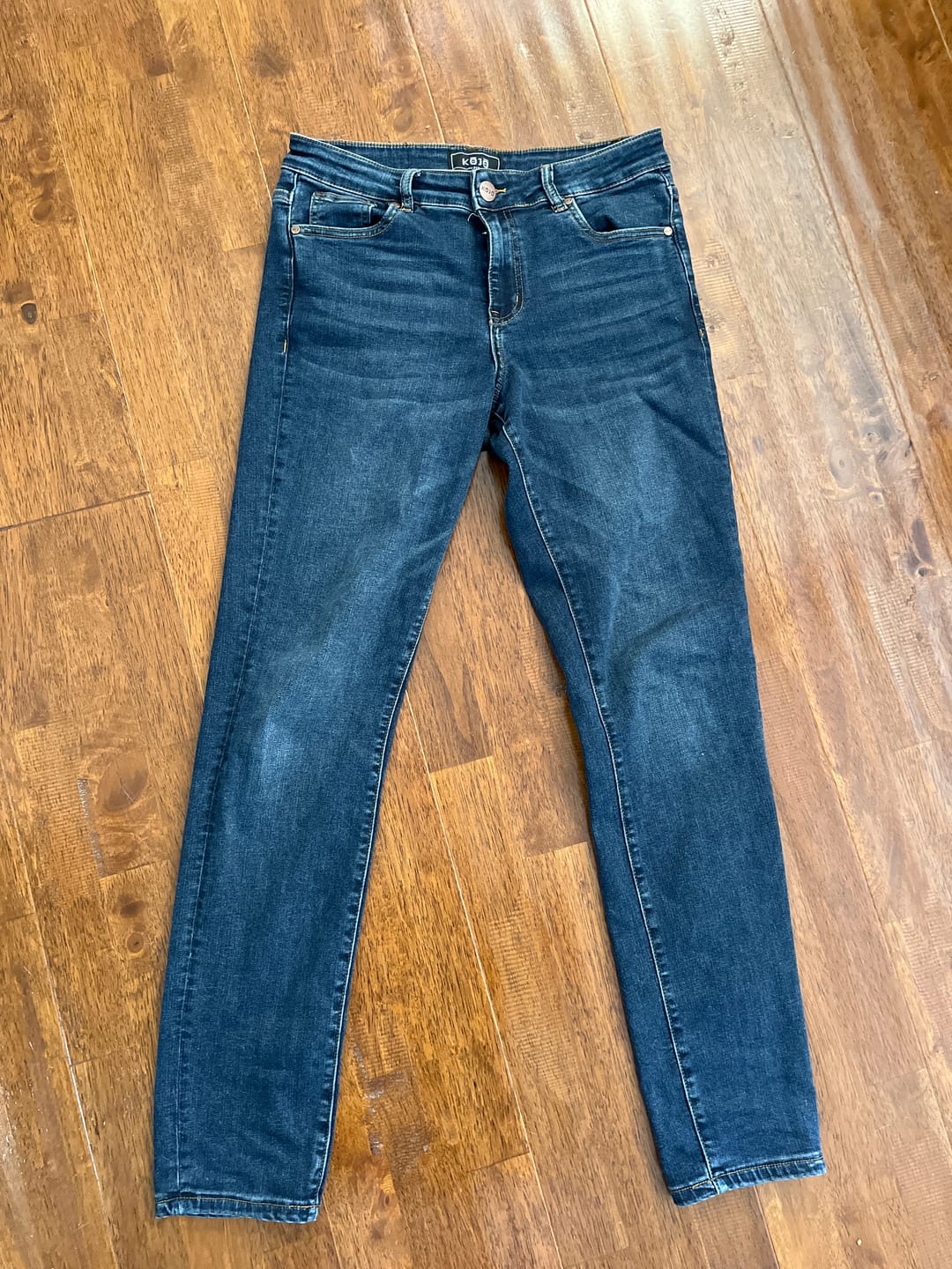 Customer photo review of Active Tapered Slim Fit Jeans - Deep Indigo