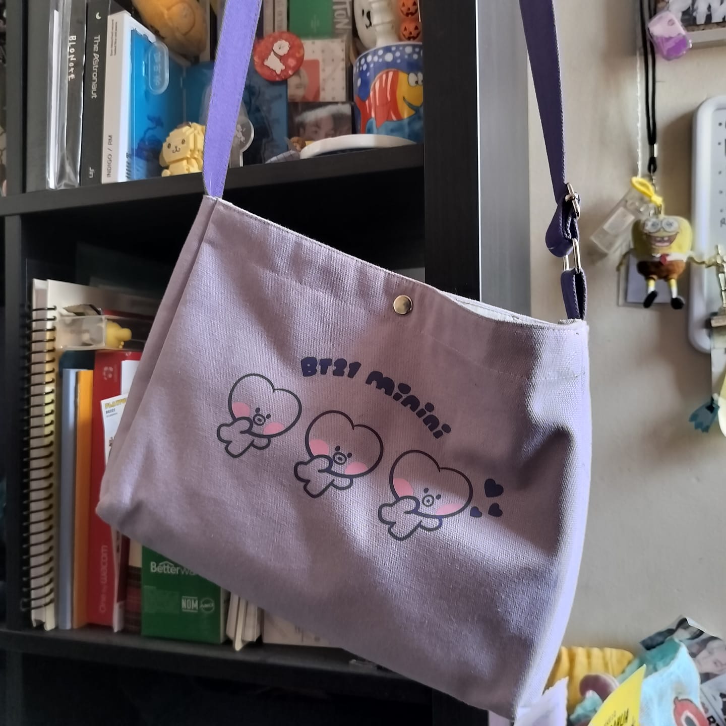 Customer photo review of BT21 MININI CANVAS BAG AND POUCH
