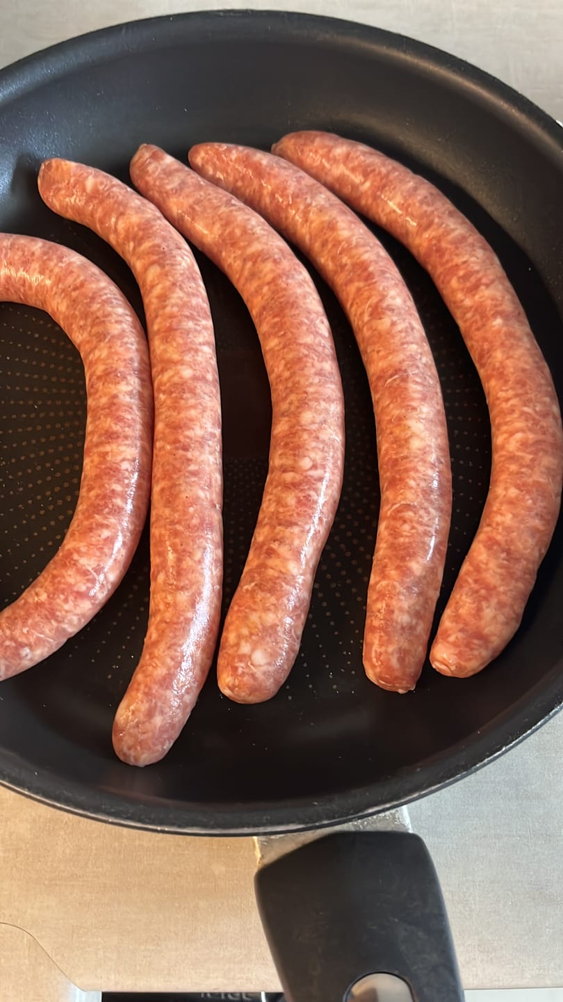 Customer photo review of 10 Müllers Bratwürste grob – Rustikaler Grillgenuss im Saitling | mySchaschlik