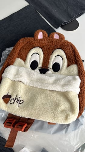 Customer photo review of Kawaii Disney Chip 'n Dale Backpack