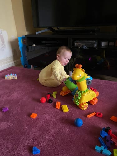 Customer photo review of Baby Play Mat - Dark Pink