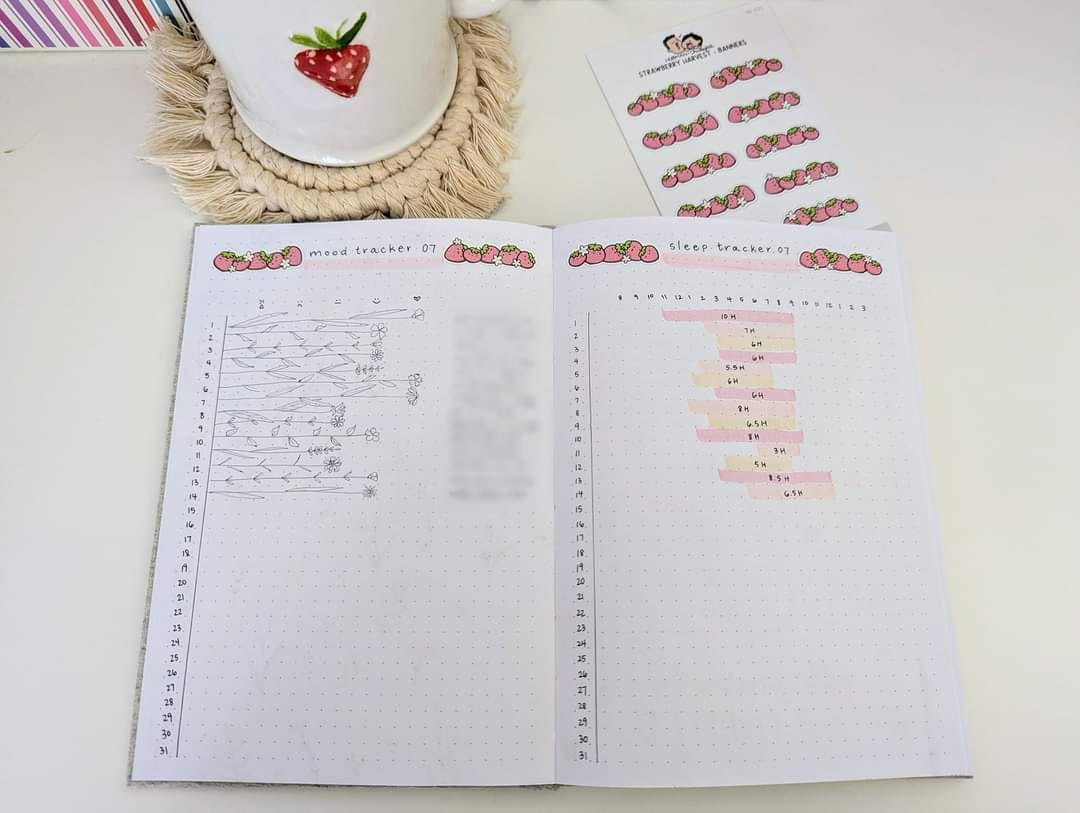 Customer photo review of Refreshing Watermelon Treats Planner Stickers