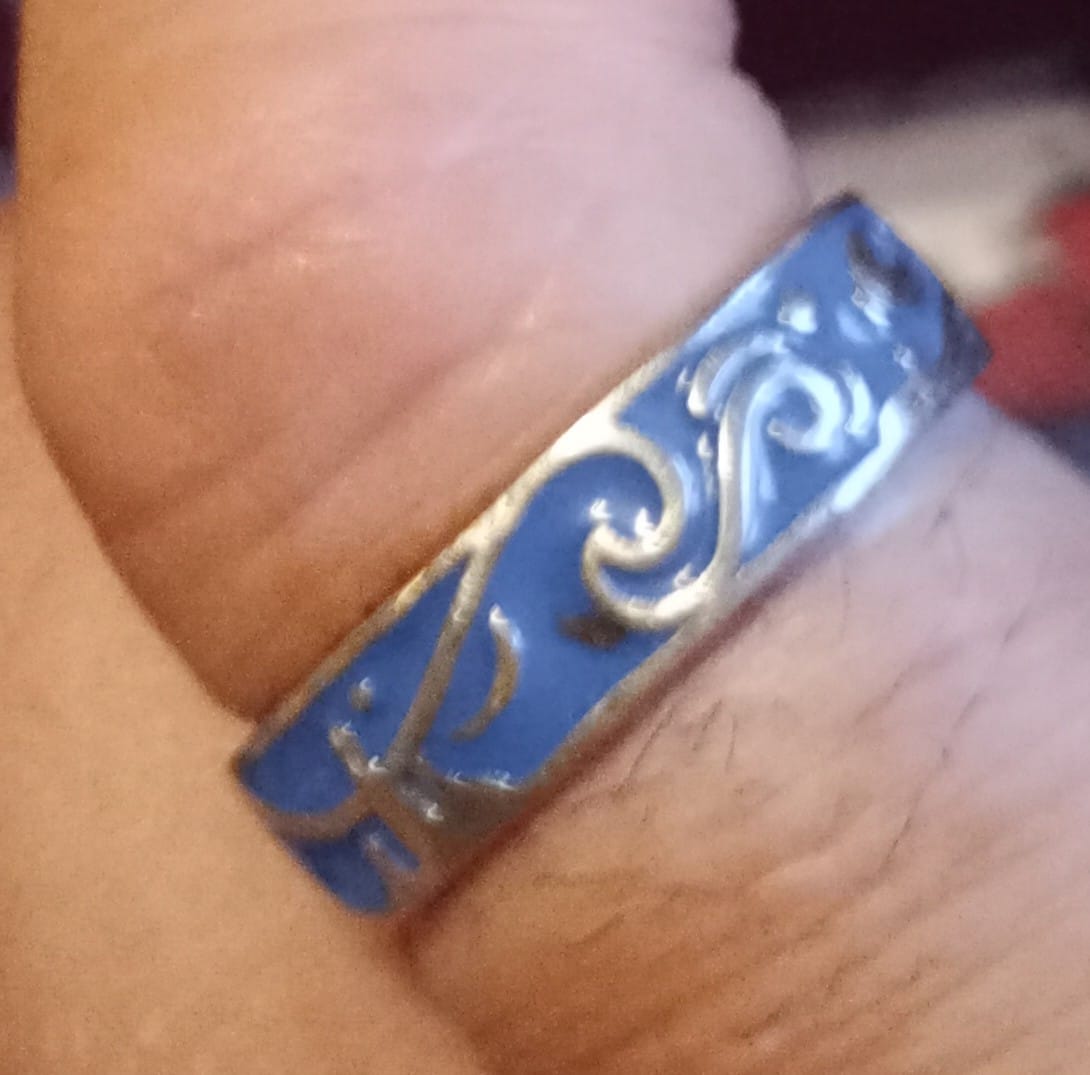 Customer photo review of Van Gogh The Starry Night Couple Rings