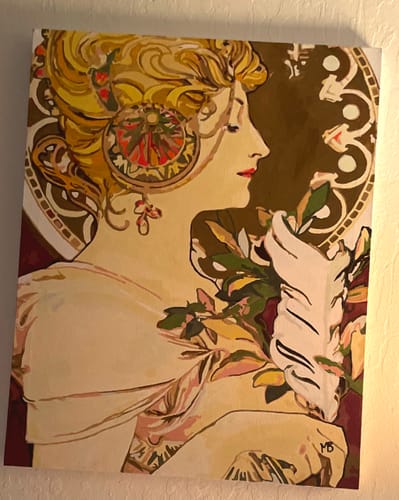 Customer photo review of Feather - Paint by Numbers