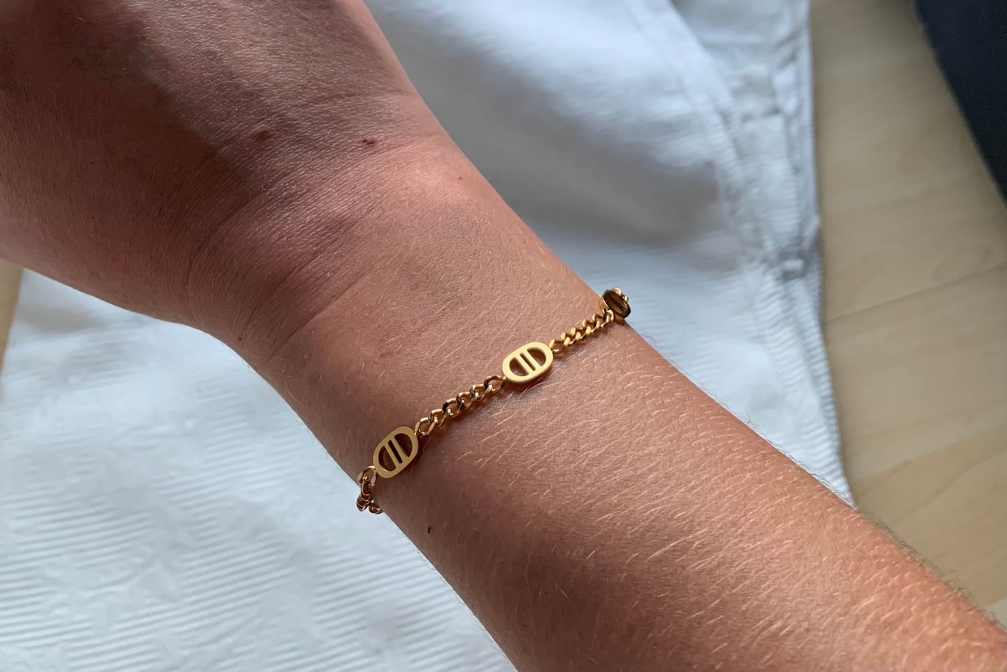Customer photo review of Five Prestige Armband | 18K vergoldet