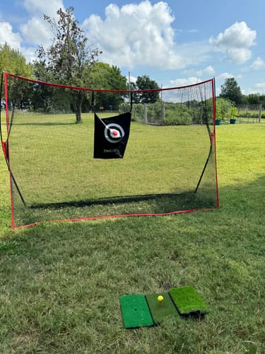 Customer photo review of Golf Net Pro 10x7 ft | Golf Hitting Net