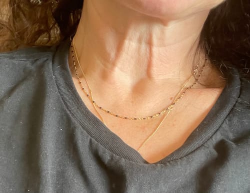 Customer photo review of "Shady Lace" Necklace