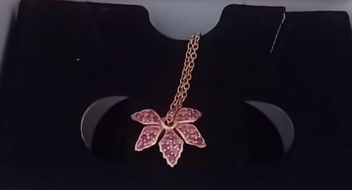 Customer photo review of Rose Gold Rani Ebony Watch Charm