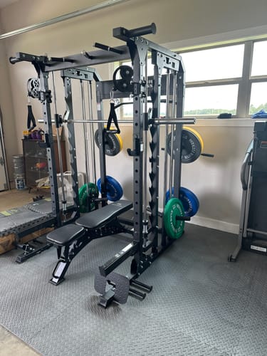 Customer photo review of MAJOR FITNESS All-In-One Home Gym Smith Machine Package Spirit B52