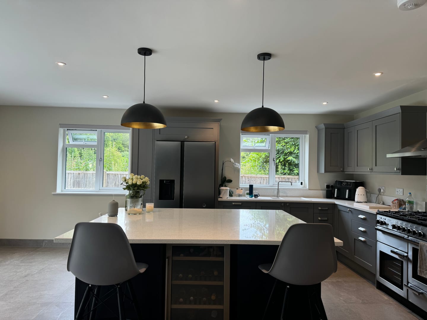 Customer photo review of Oversized Large Dome Pendant Light